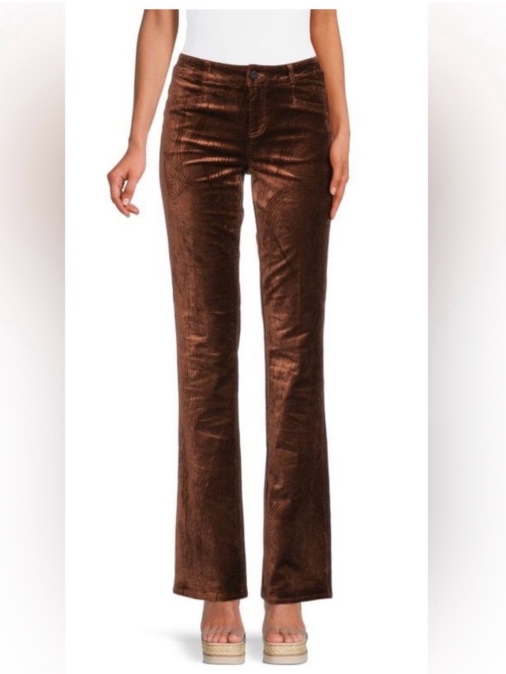 Paige Velvet Pants Brown  Size 31 Tall